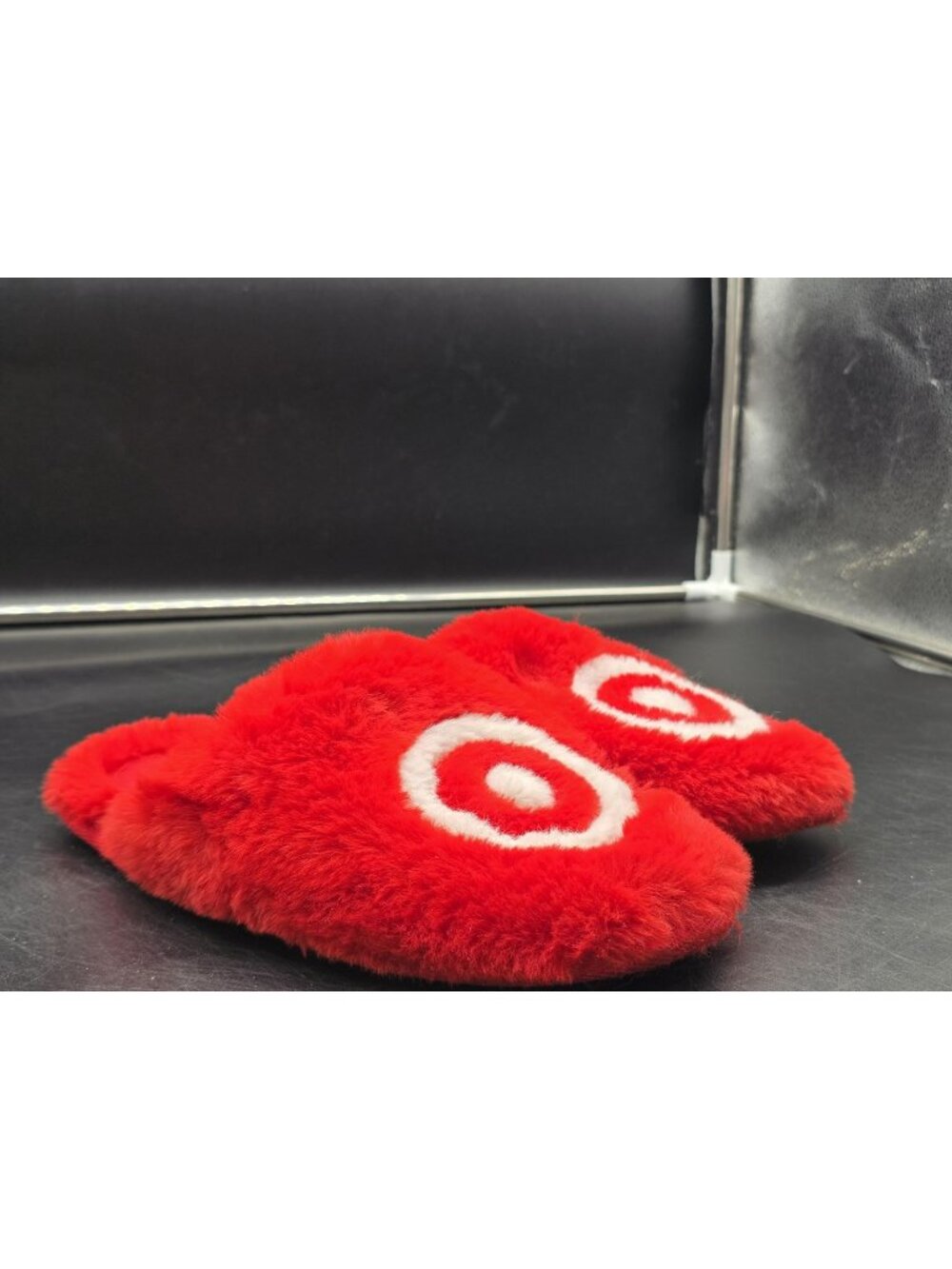 Wondershop Target Slippers Shoes Women 7.5 Fuzzy Faux Fur Mule House Indoor Cozy